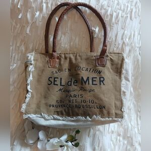 Myra Bag 'SEL de MER' Canvas Tote